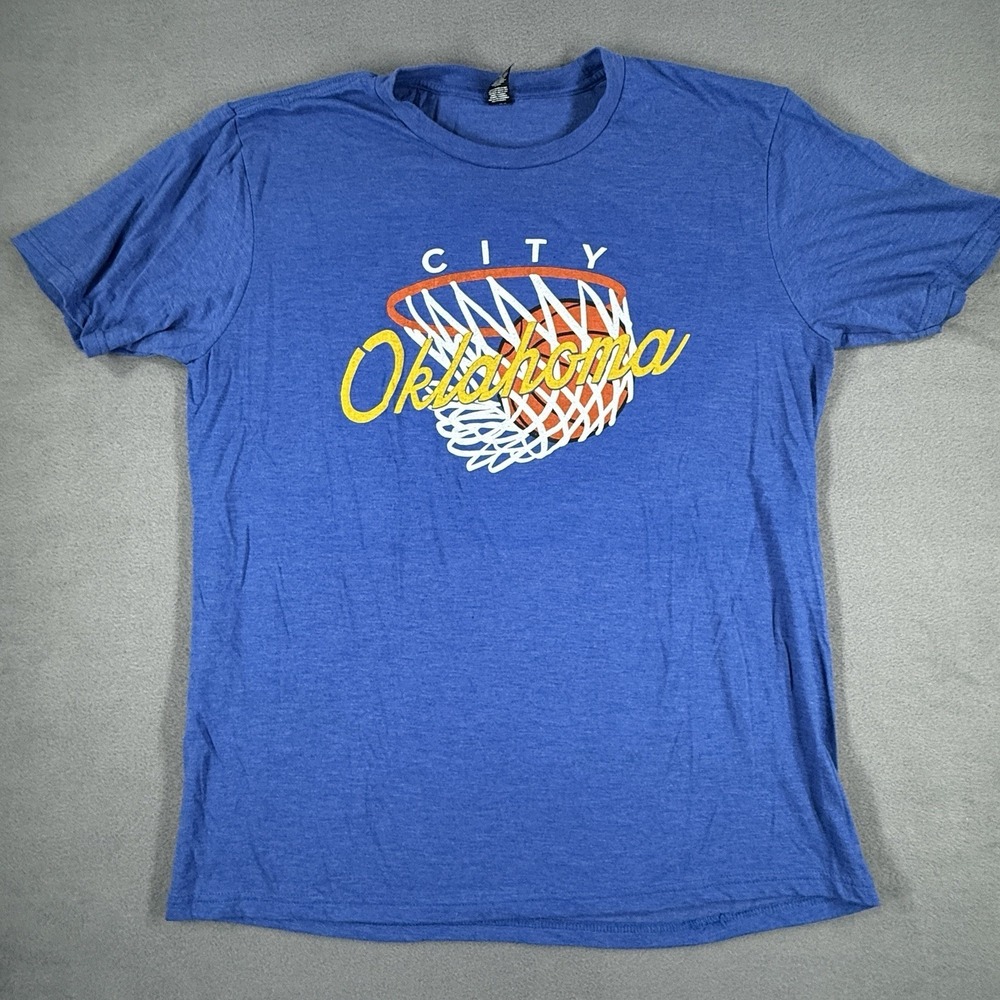 NBA OKC THUNDER OKLAHOMA CITY BASKETBALL‎ MENs T-SHIRT SZ Large